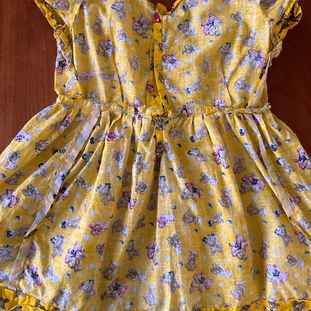 Handmade toddler Teddy Bear dress 2T - Picture 7 of 9